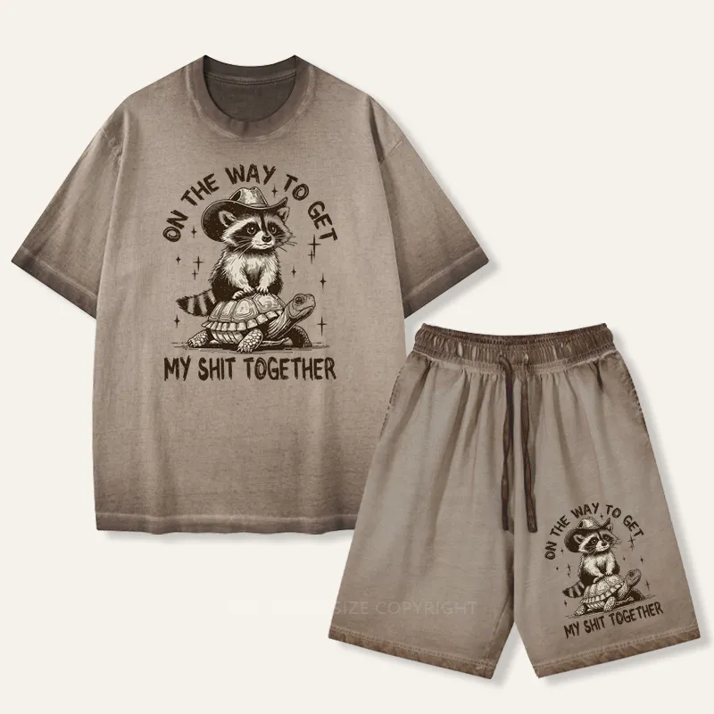 Vintage On The Way To Get My Shit Together Gradient Washed Suit