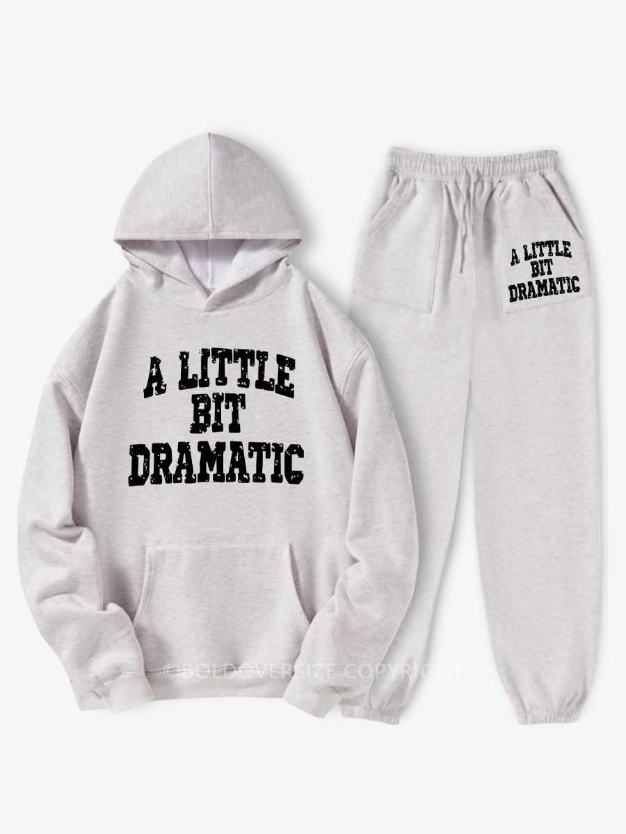 Vintage A Little Bit Dramatic Hoodie Suit