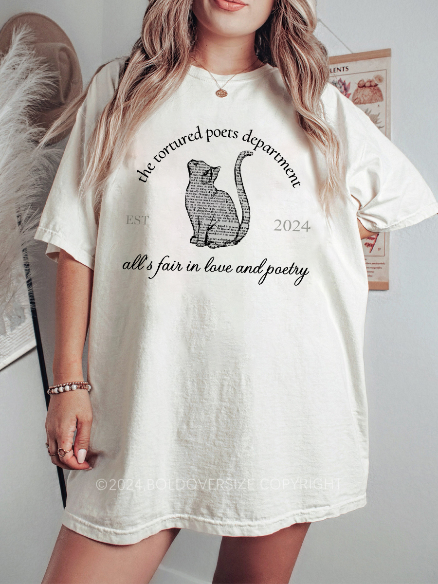 Vintage Cats Books Tee