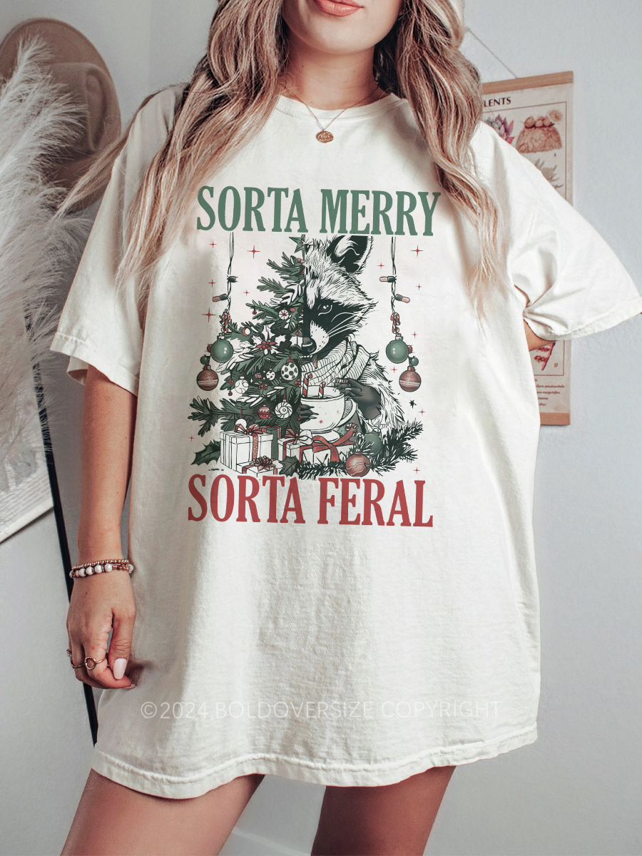 Vintage Sorta Santa Sorta Feral T-Shirt
