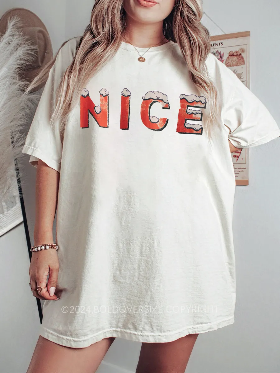 Vintage The "Nice" Christmas Tee