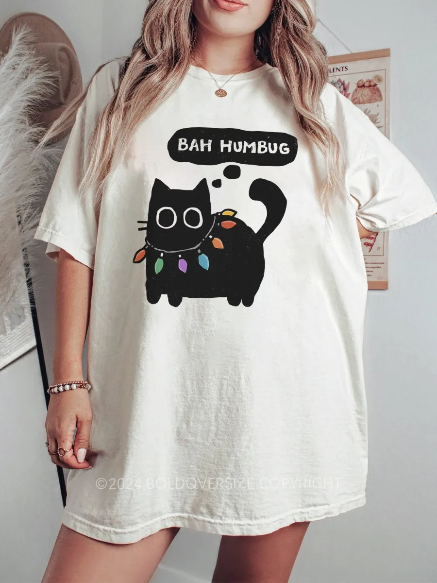 Vintage Bah Humbug Cat Tee