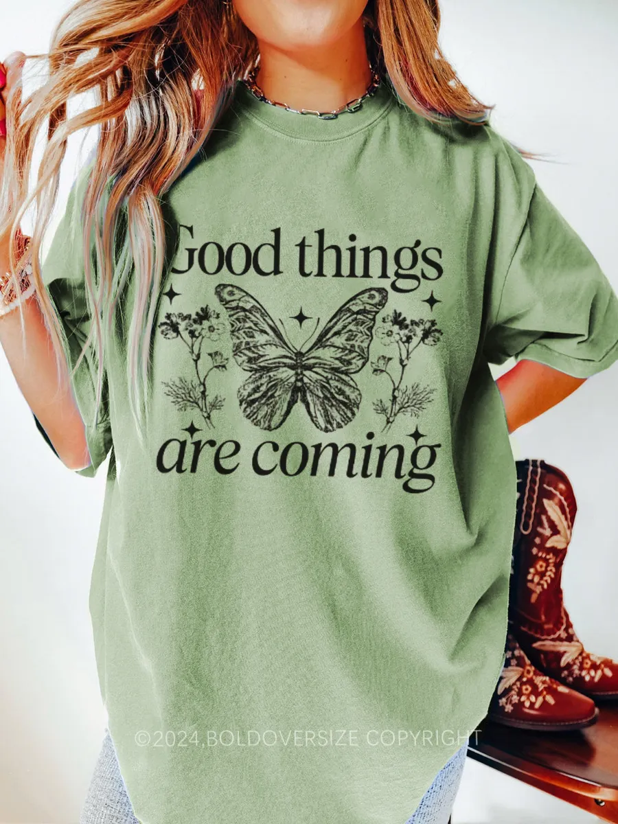 Vintage Good Things Are Coming Tee