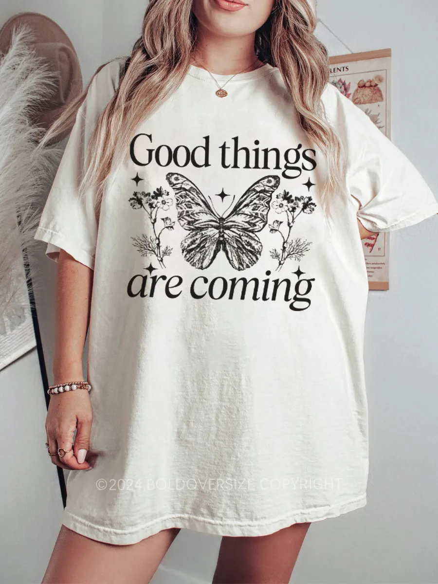 Vintage Good Things Are Coming Tee