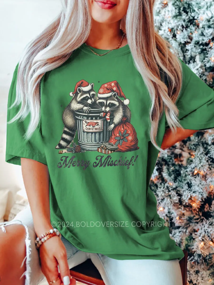 Vintage Partner In Crime Funny Raccoon Tee