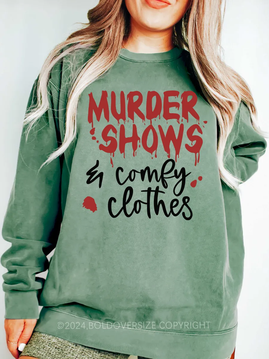 Vintage Murder Shows Comfy Sweatshirt