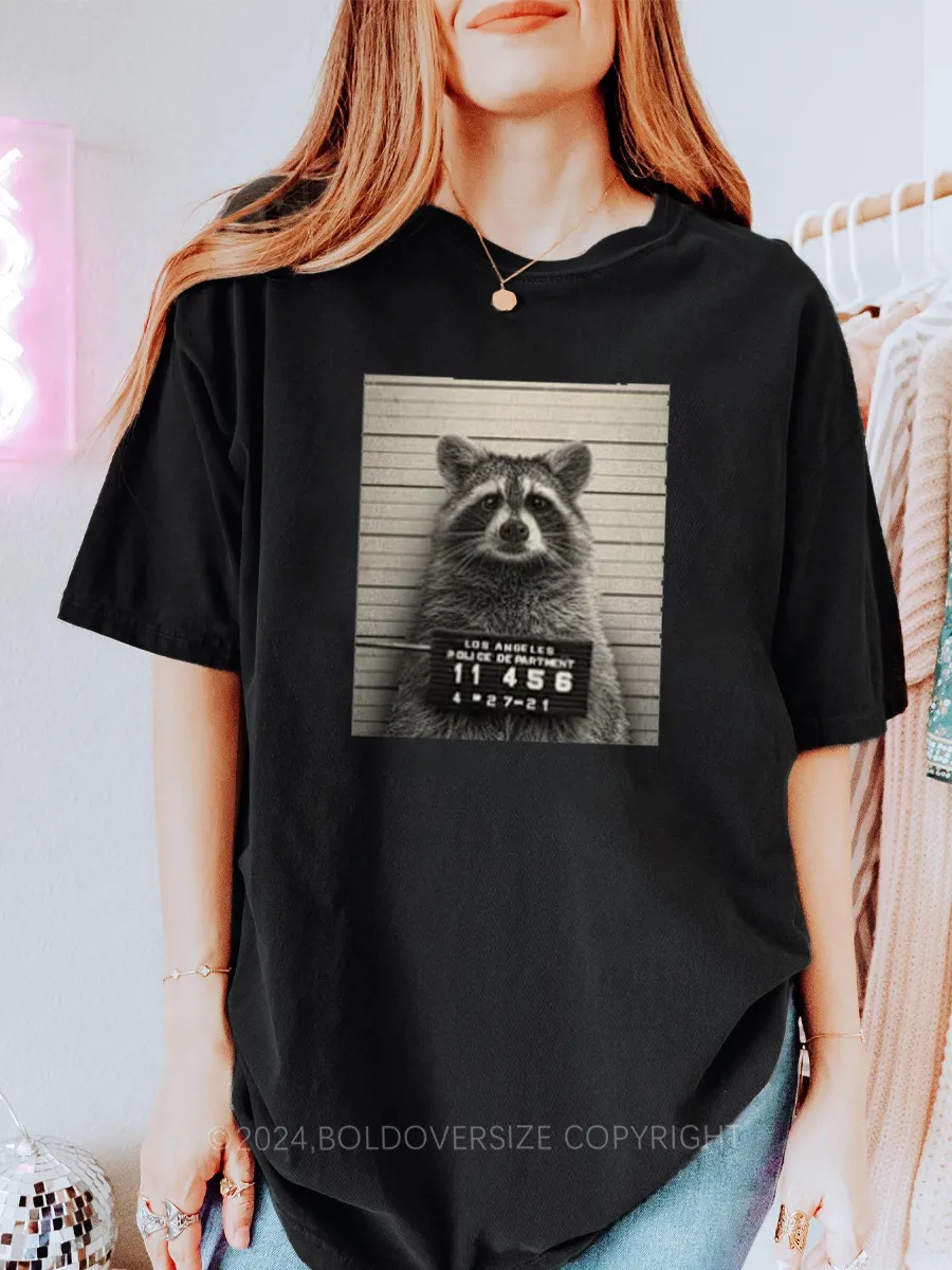 Vintage Mugshot Raccoon Tee