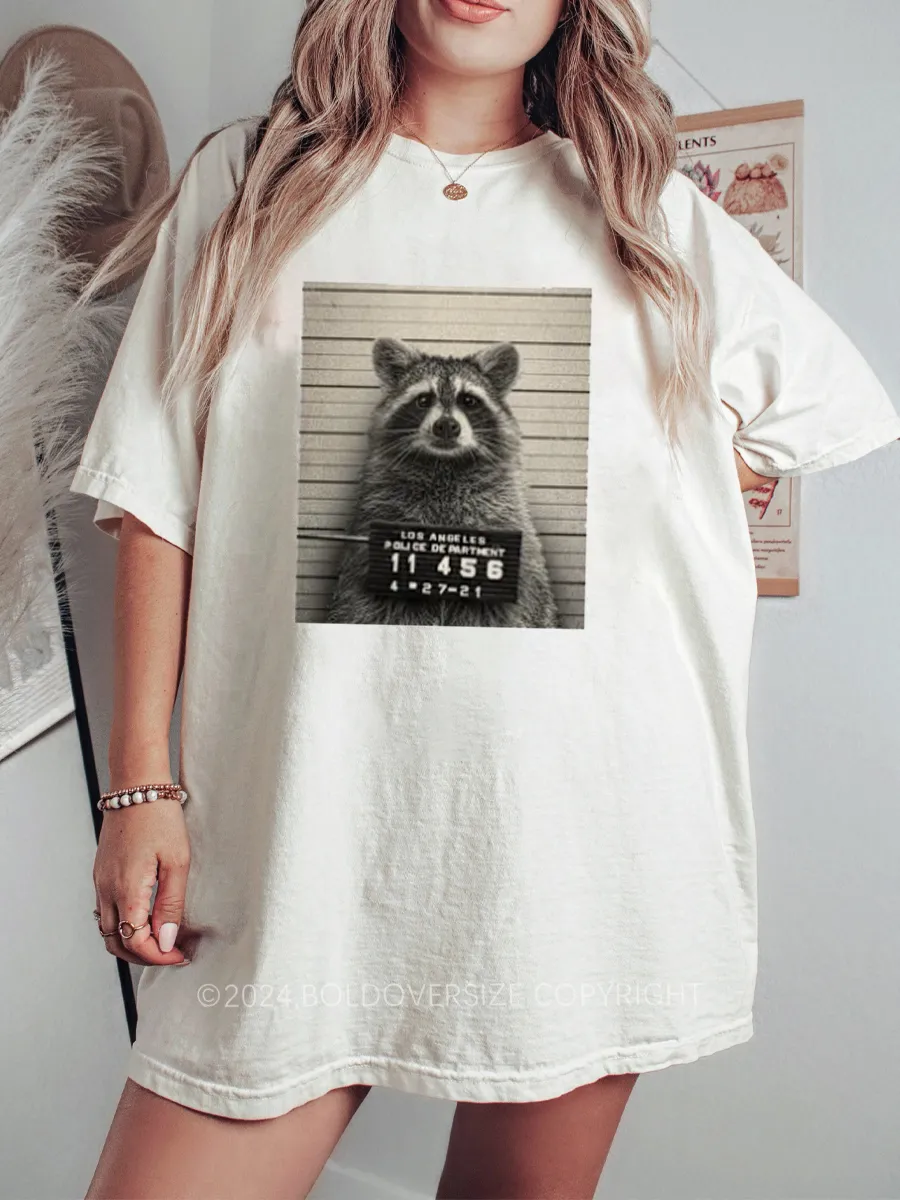 Vintage Mugshot Raccoon Tee
