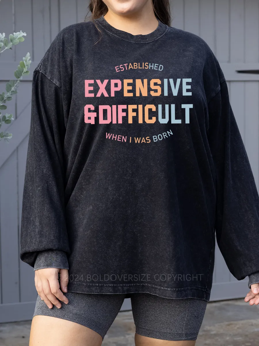 Vintage Expensive & Difficult Washed Long Sleeve Shirt