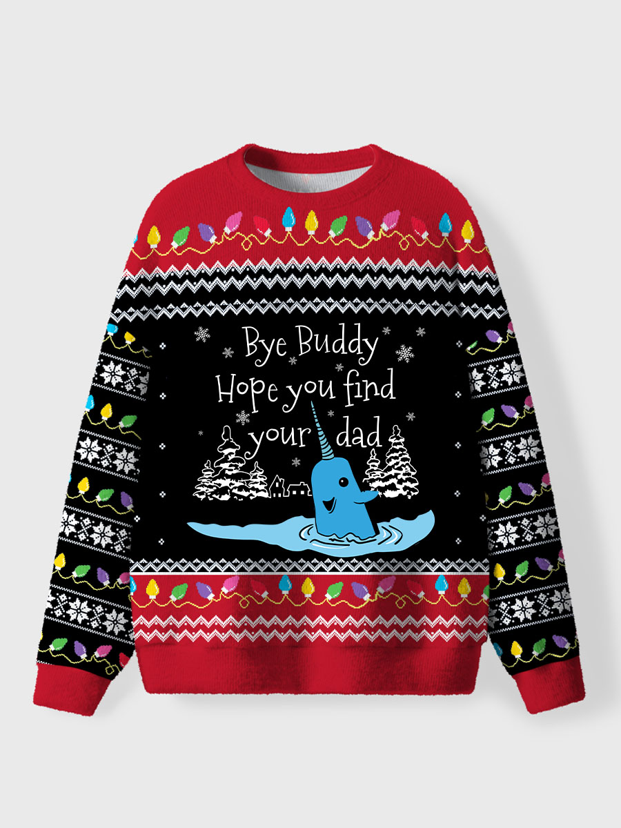 Vintage Bye Buddy Hope You Find Your Dad Ugly Sweater