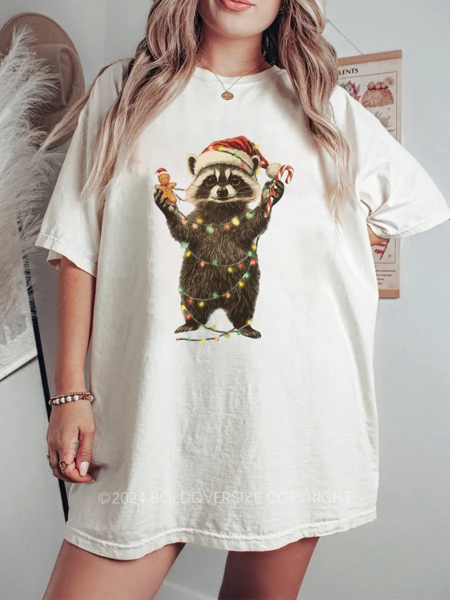 Vintage Racoon Christmas Tee