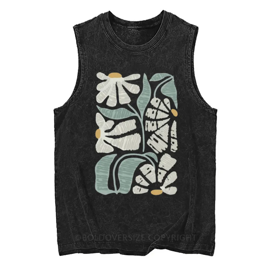 Vintage Comfort Flower Washed Tank
