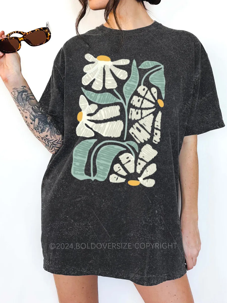 Vintage Comfort Flower Washed T-Shirt