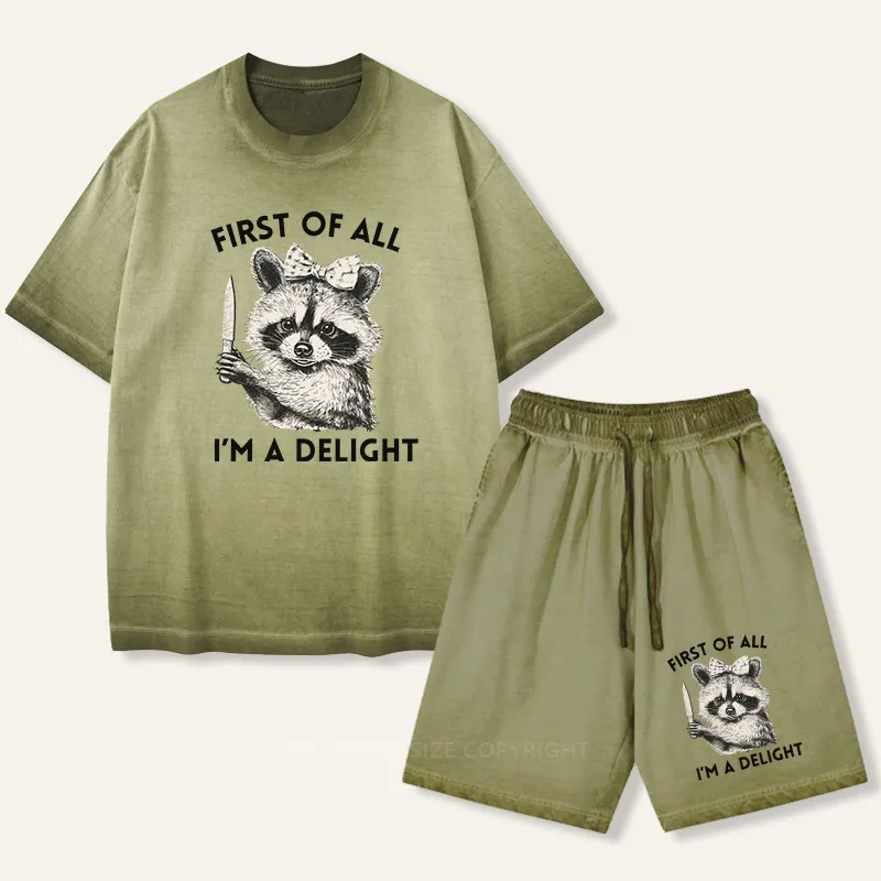 Vintage First Of All I'M A Delight Gradient Washed Suit
