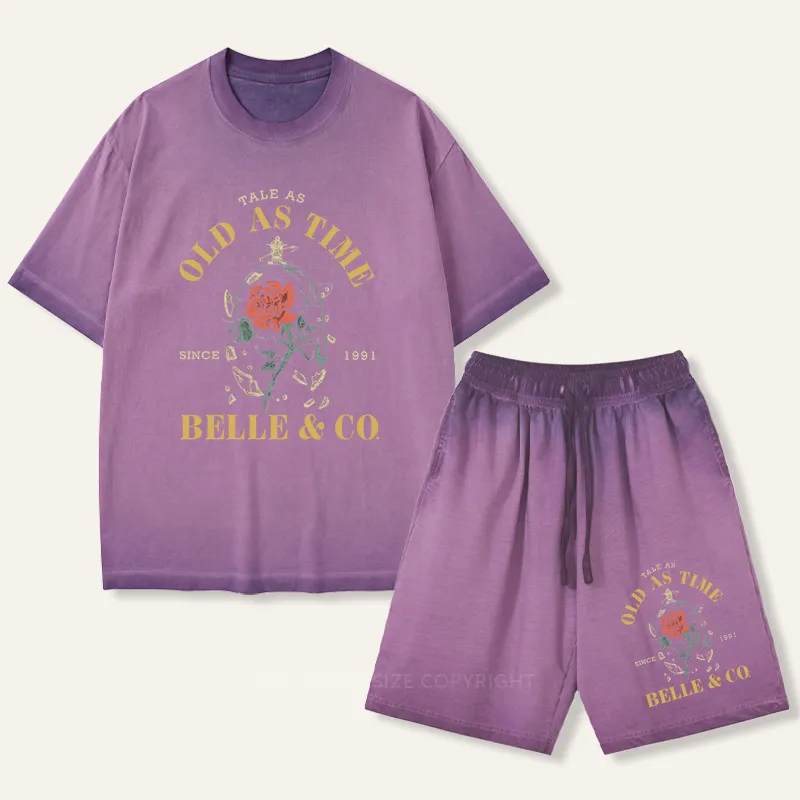 Vintage Tale As Old As Time Gradient Washed Suit