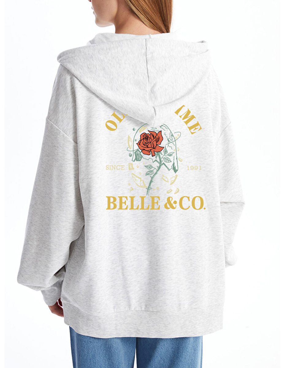 Vintage Tale As Old As Time Washed  Zip Hoodie