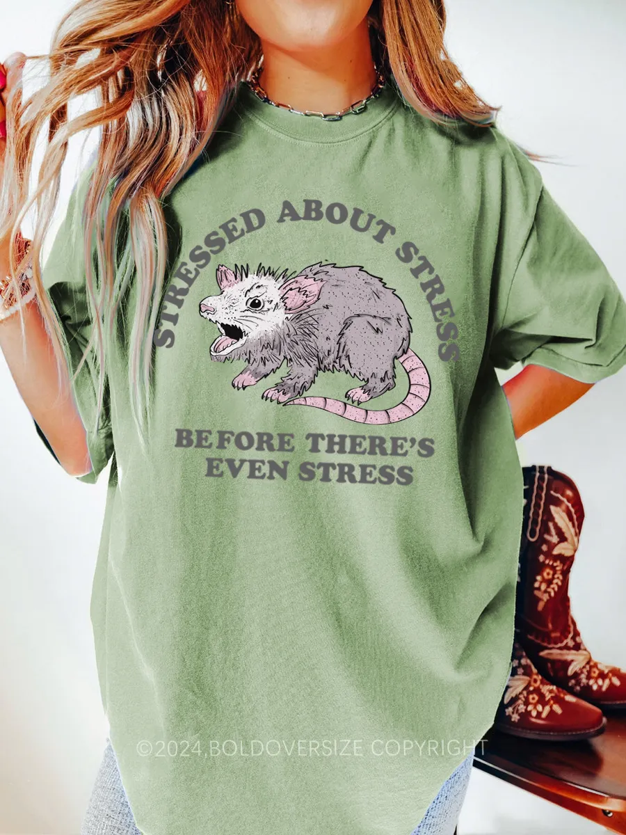 Vintage Stressed About Stress Tee