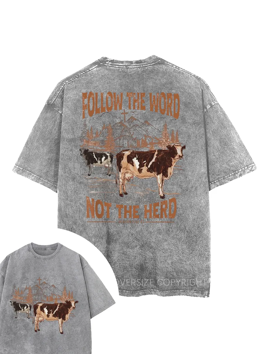 Vintage Follow The Word Washed T-Shirt