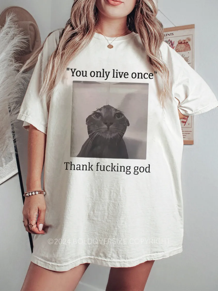 Vintage Funny Depressed Meme Cat Tee