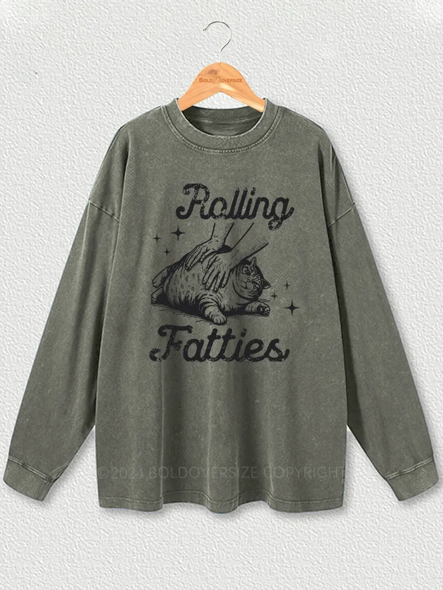 Vintage Rolling Fatties Washed Long Sleeve Shirt