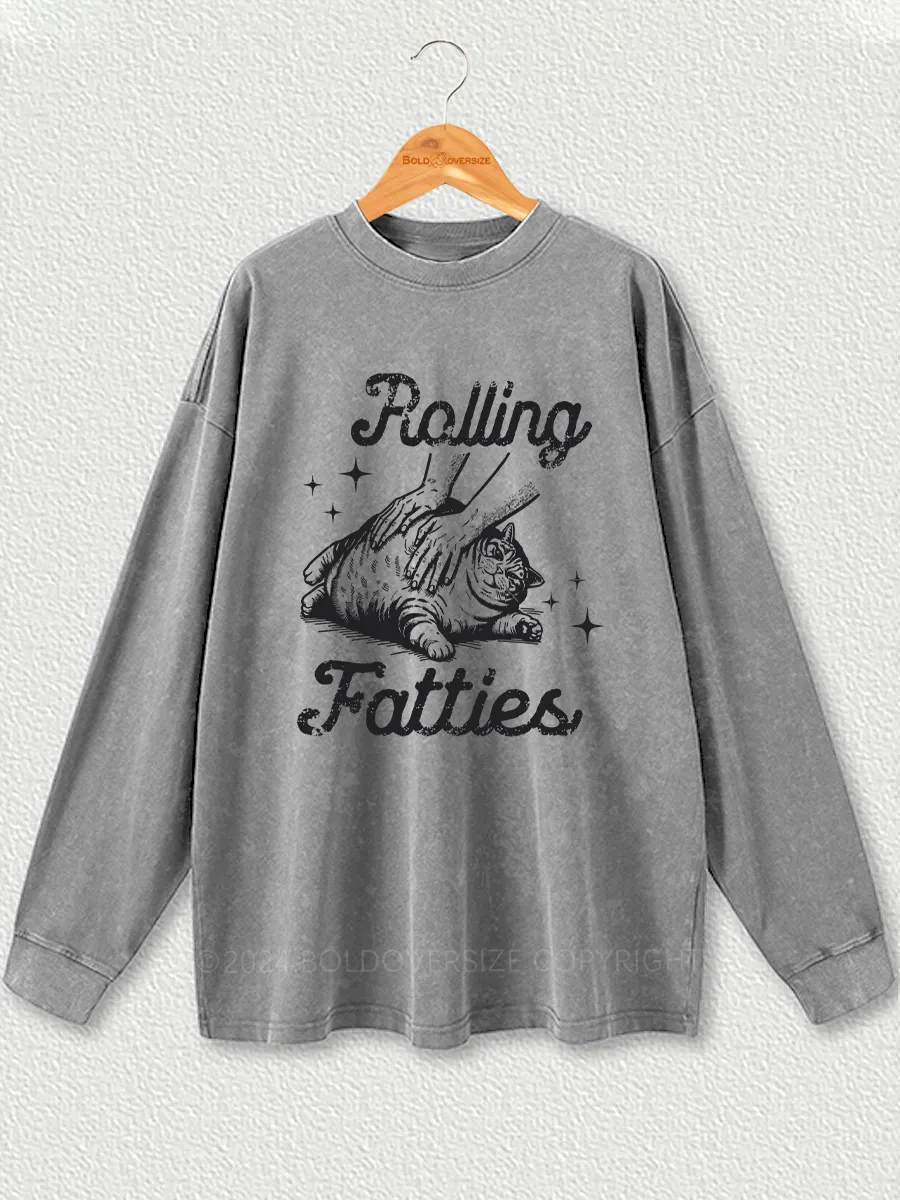 Vintage Rolling Fatties Washed Long Sleeve Shirt