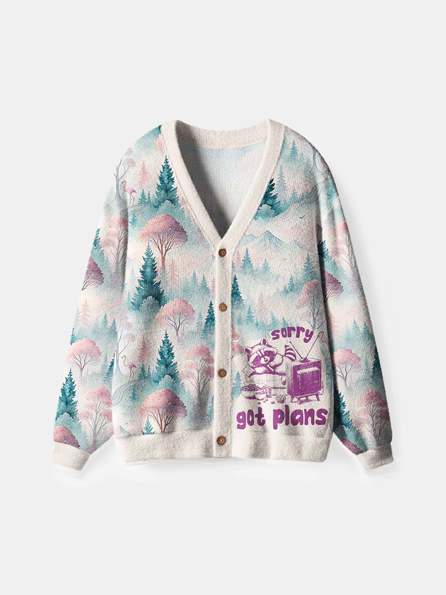Vintage Sorry Got Plans Cardigan Sweaters