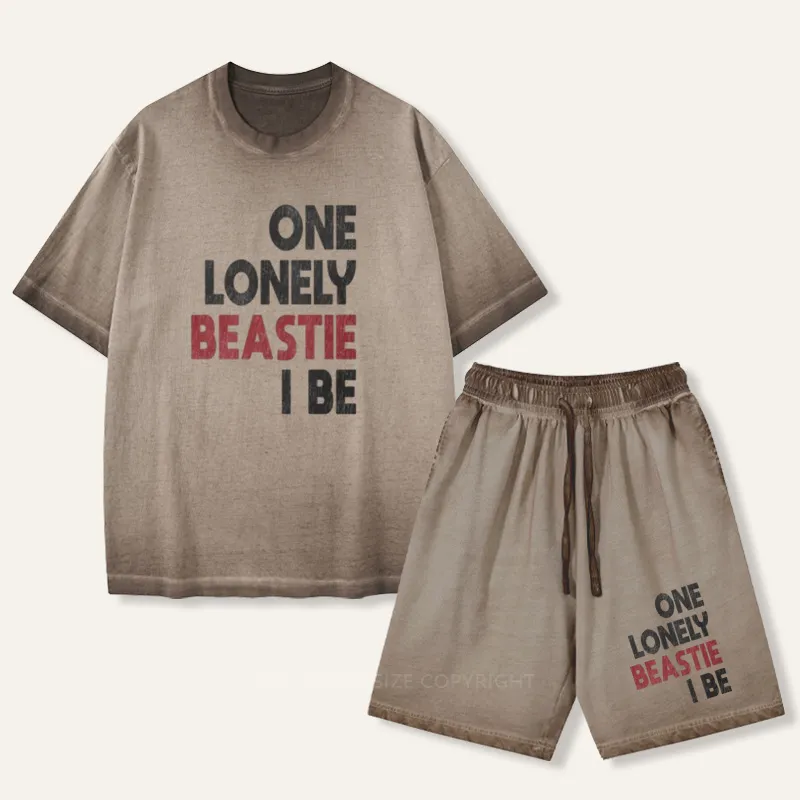 Vintage One Lonely Beastie I Be Gradient Washed Suit