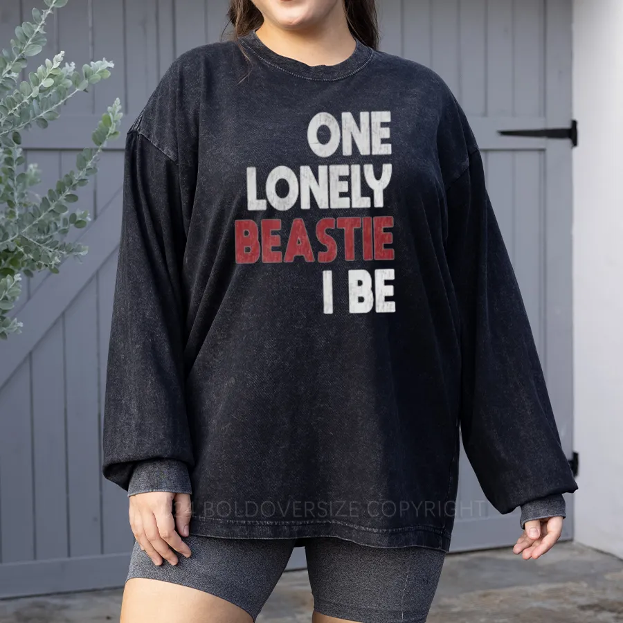 Vintage One Lonely Beastie I Be Washed Long Sleeve Shirt