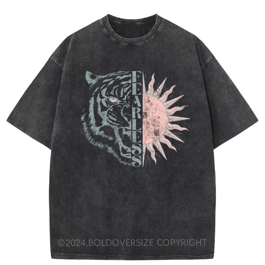 Vintage Tiger Fearless Washed T-Shirt