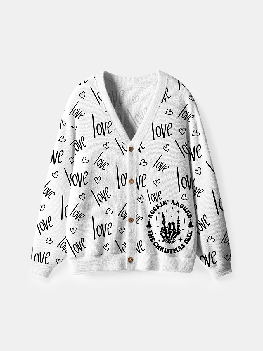 Vintage Skeleton's fingers Cardigan Sweaters