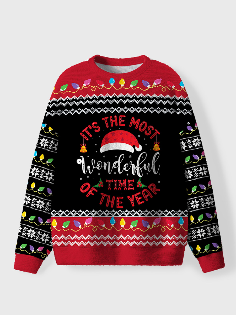 Vintage  It'S The Most Wonderful Time Of The Year Ugly Sweater