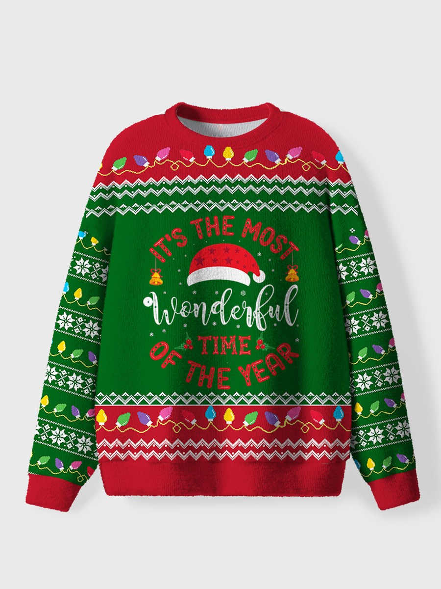 Vintage  It'S The Most Wonderful Time Of The Year Ugly Sweater
