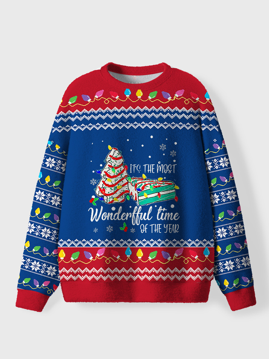 Vintage Christmas Tree Cakes Ugly Sweater