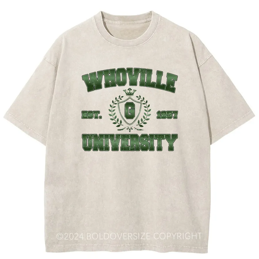 Vintage Whoville University Washed T-Shirt