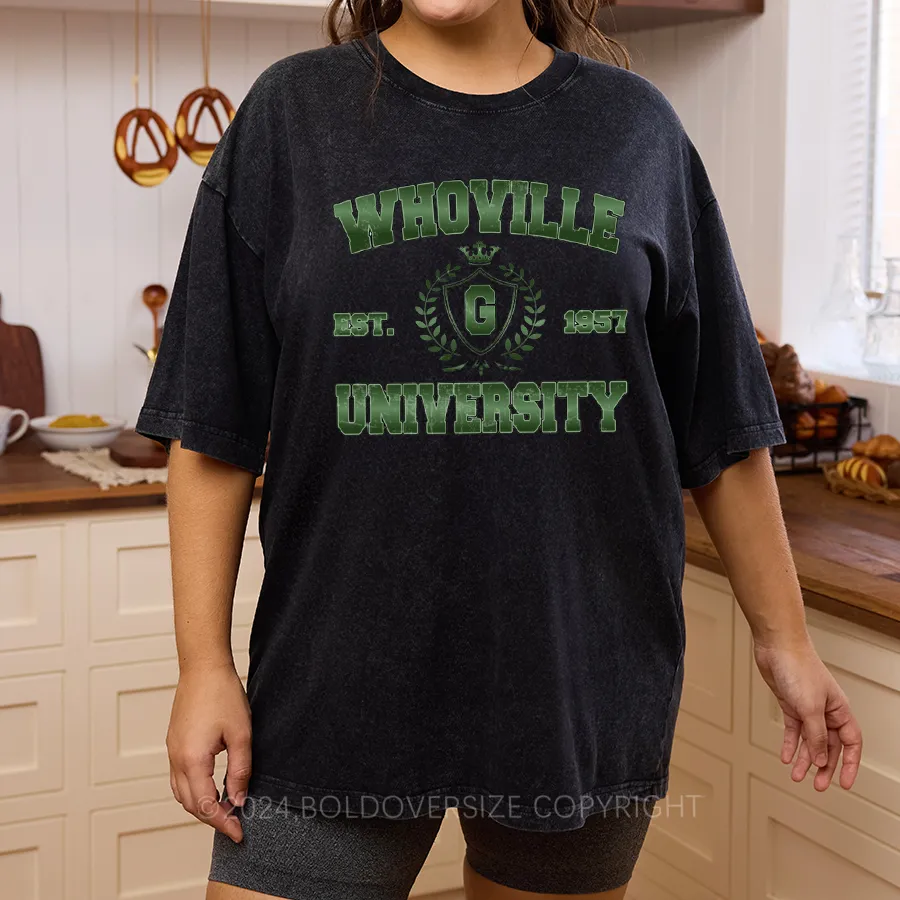 Vintage Whoville University Washed T-Shirt