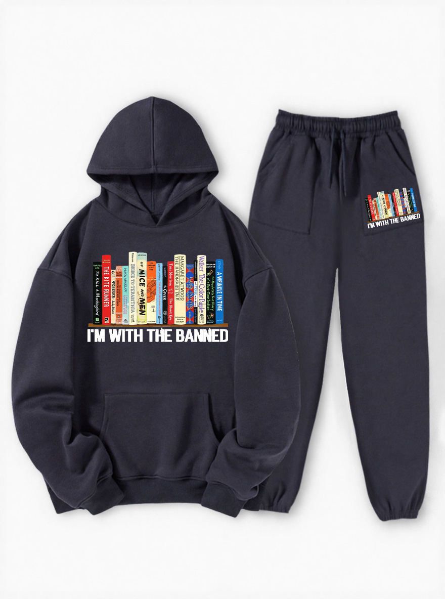 Vintage I'M With The Banned Fleece Hoodie Suit
