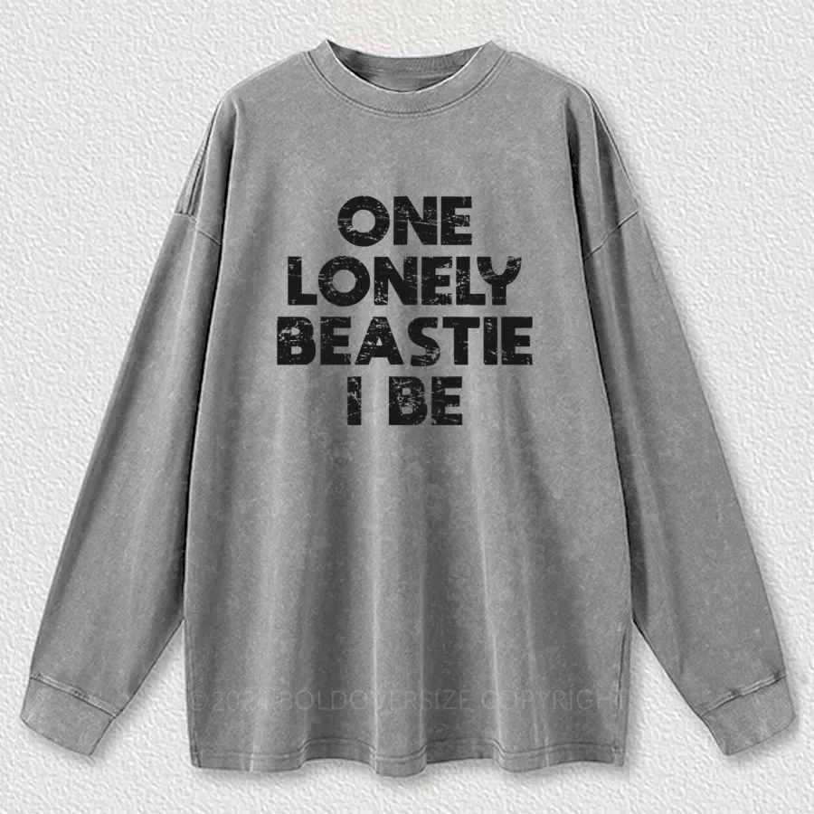 Vintage One Lonely Beastie I Be Washed Long Sleeve Shirt