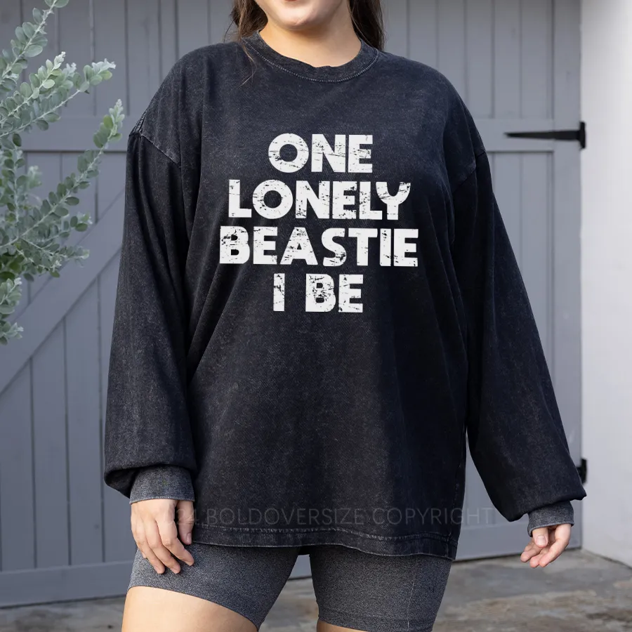 Vintage One Lonely Beastie I Be Washed Long Sleeve Shirt