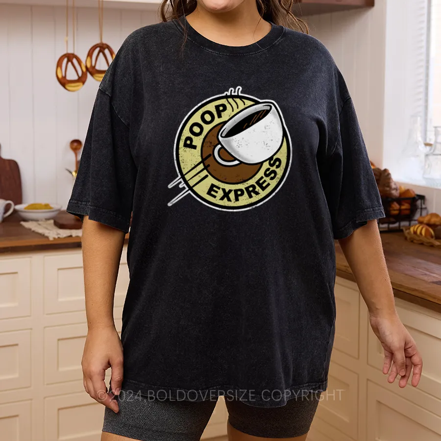 Vintage Poop Express Washed T-Shirt