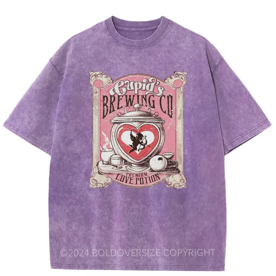 Vintage Cupid'S Brewing Washed T-Shirt