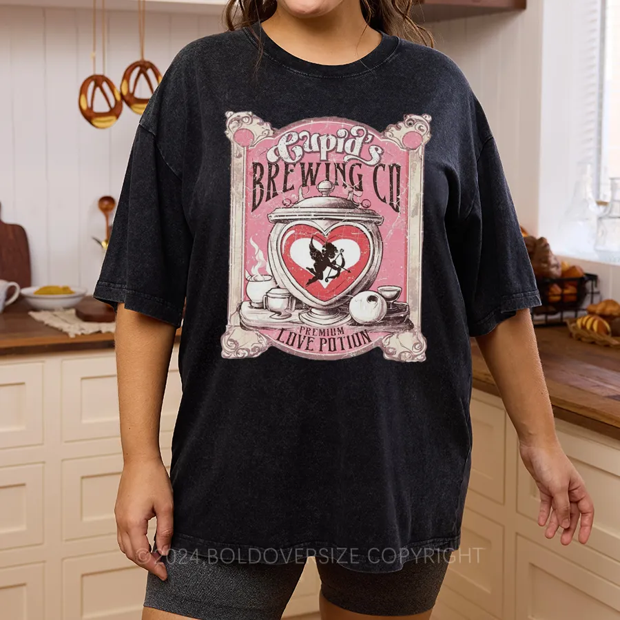 Vintage Cupid'S Brewing Washed T-Shirt