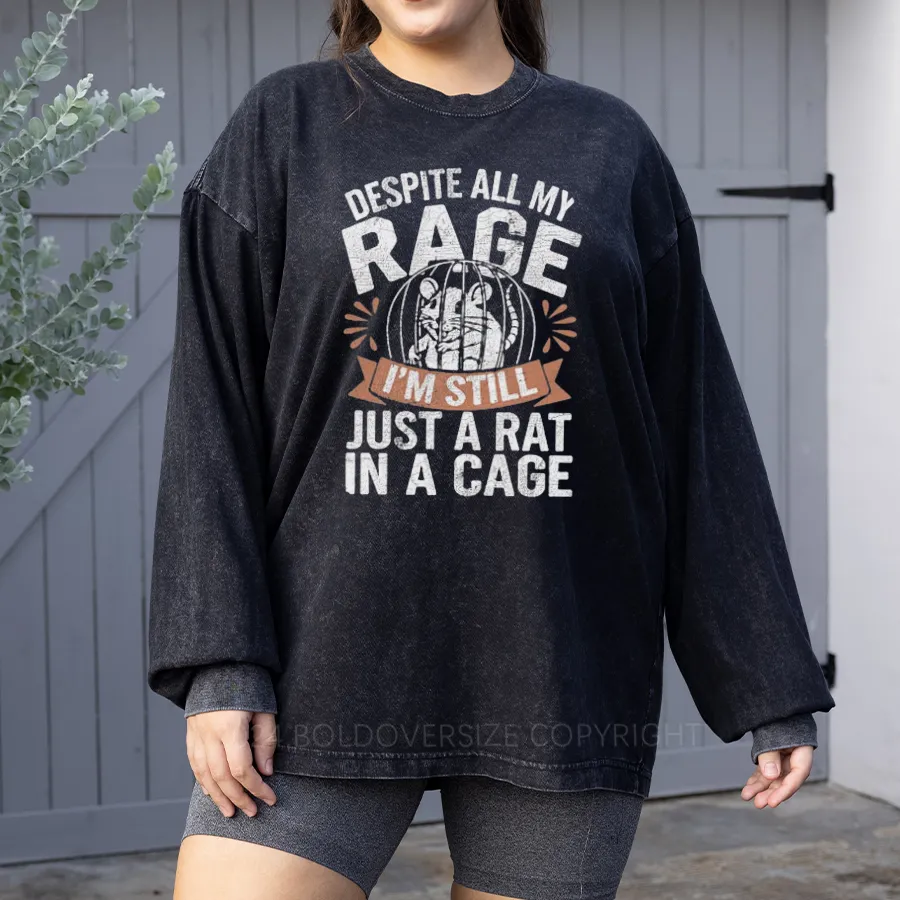 Vintage Despite All My Rage, I'M Still Just A Rat In A Cage Washed