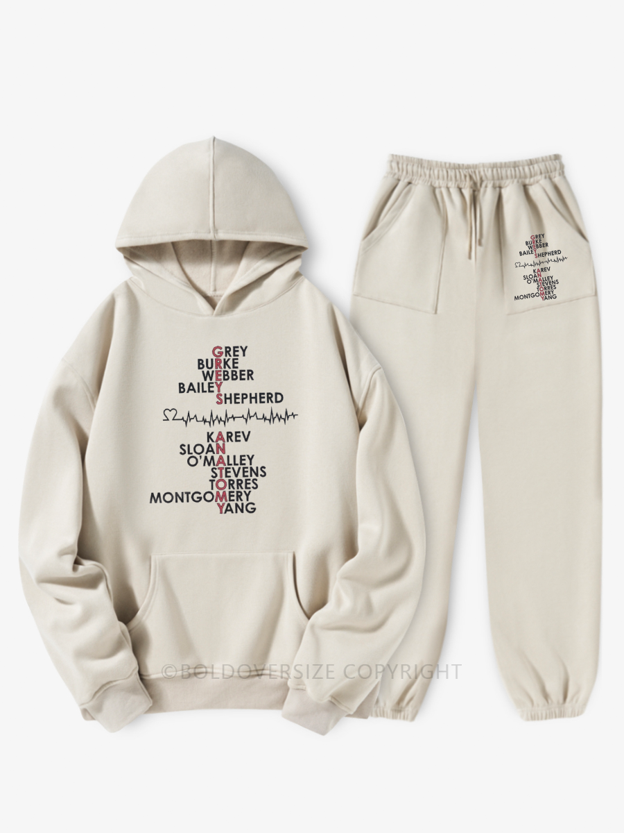 Vintage Movie Cast Crew Hoodie Suit