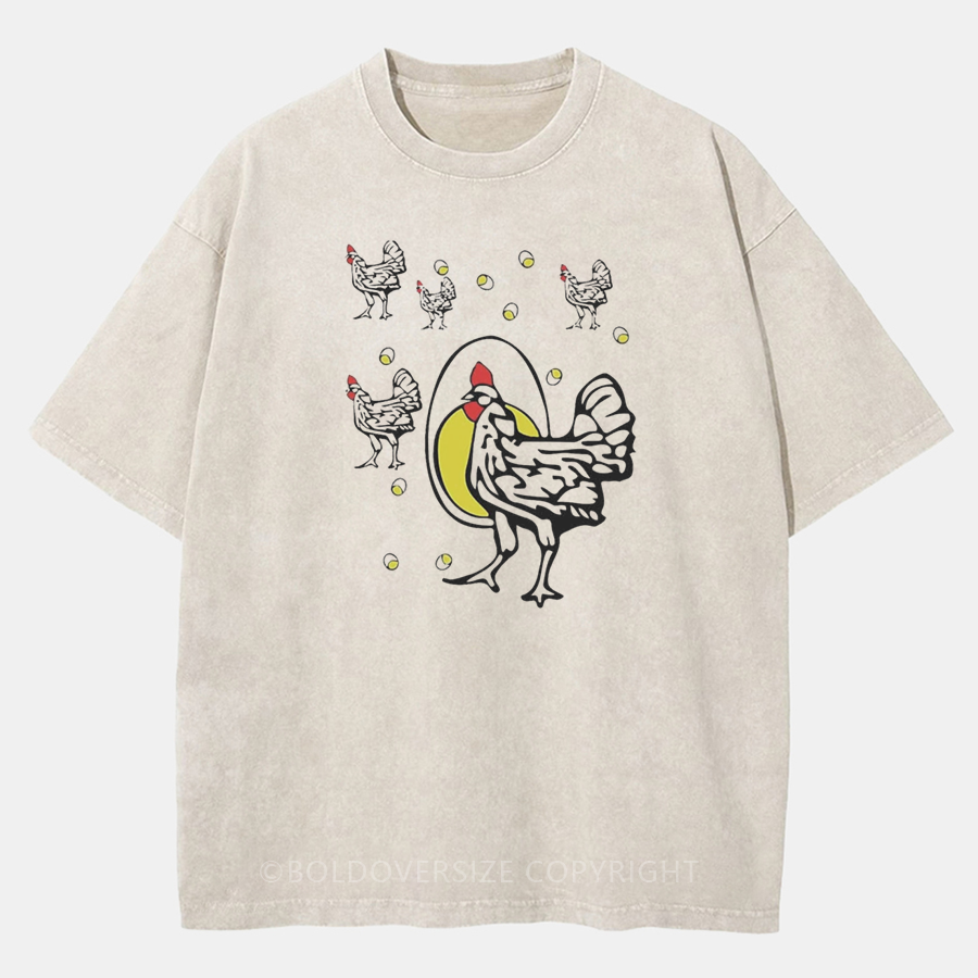 Vintage Roseanne Chicken Washed T-Shirt