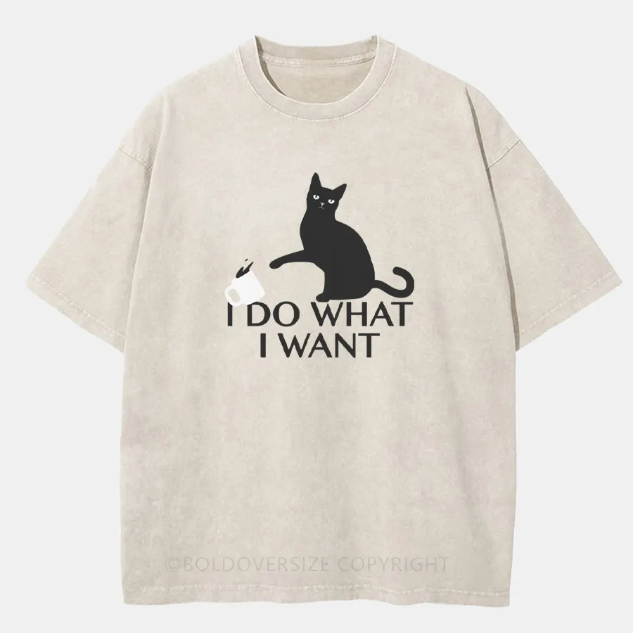 Vintage I Do What I Want Washed T-Shirt