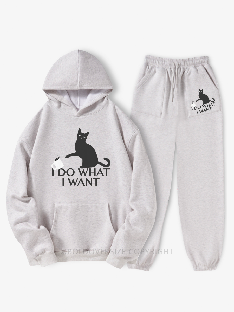Vintage I Do What I Want Hoodie Suit