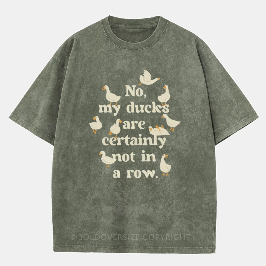 Vintage My Ducks Are Certainly Not In A Row Washed T-Shirt
