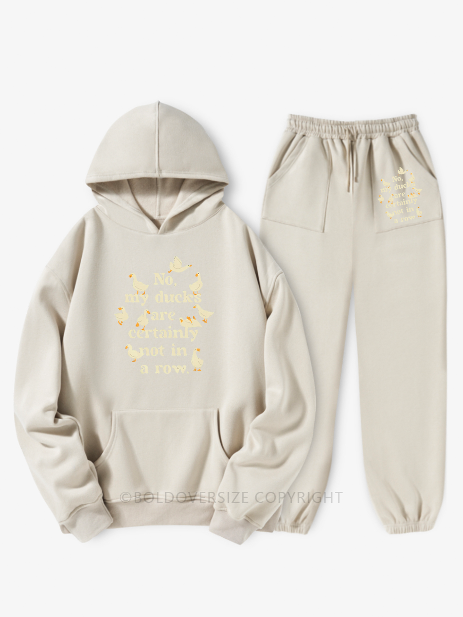 Vintage My Ducks Are Certainly Not In A Row Hoodie Suit