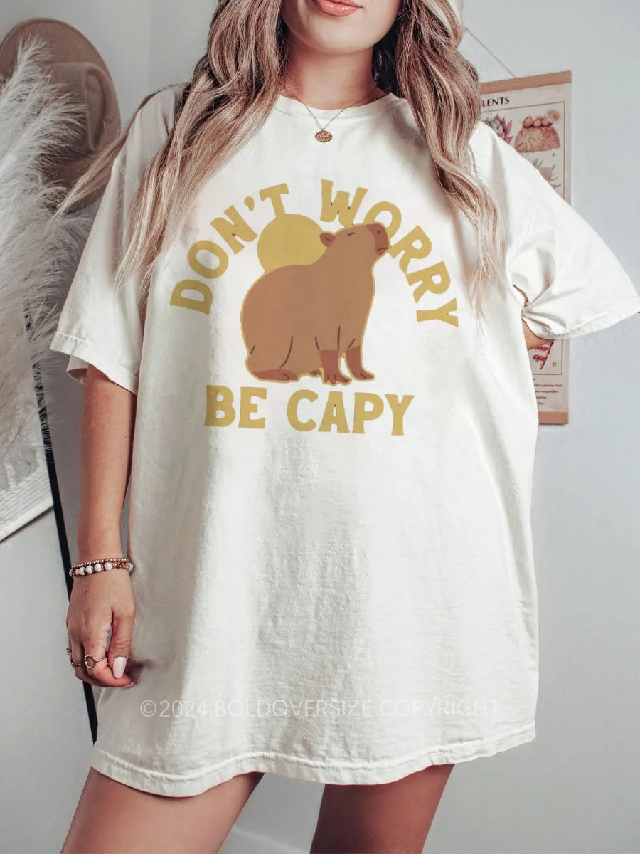 Vintage Don'T Worry Be Capy Tee