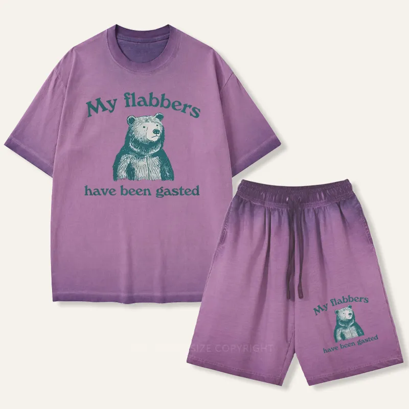 Vintage My Flabbers Have Been Gasted Gradient Washed Suit
